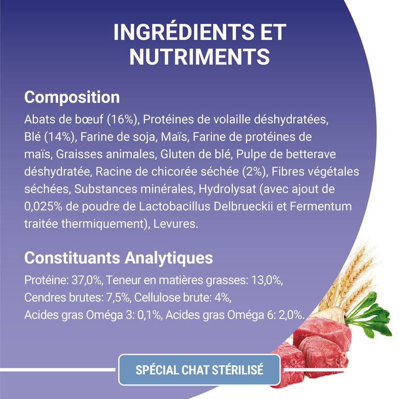 Purina One - Croquettes Stérilisé Bifensis au Bœuf pour Chat - 7,5Kg Image numéro 6 Purina One - Croquettes Stérilisé Bifensis au Bœuf pour Chat - 7,5Kg Image numéro 6