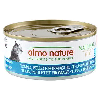 Almo Nature - Pâtée Hfc Natural Thon, Poulet Et Fromage - 150g