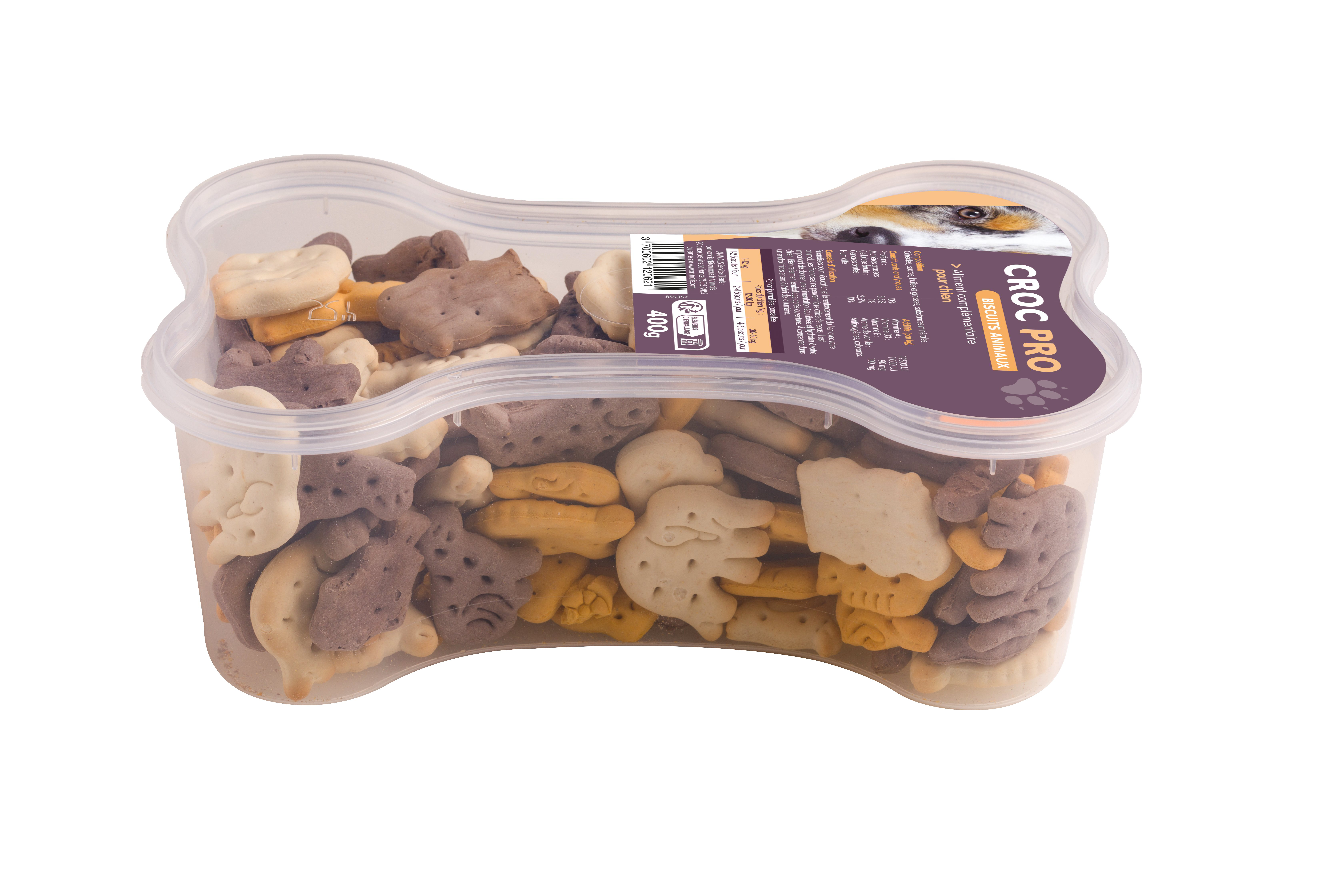 Croc Pro - Biscuits Moelleux Animaux pour Chiens - 400g Image num&eacute;ro 2