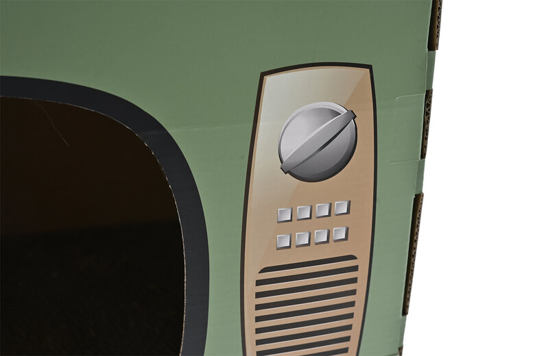 Leeby - Griffoir Carton TV pour Chats - 42,5x34cm Image numéro 4 Leeby - Griffoir Carton TV pour Chats - 42,5x34cm Image numéro 4