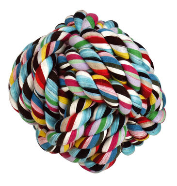 KERBL - BALLE NOUÉE POUR CHIEN COTON - Ø15CM