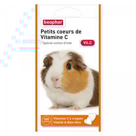 Beaphar - Friandises Petits Cœurs de Vitamine C pour Cochon d'Inde - x150
