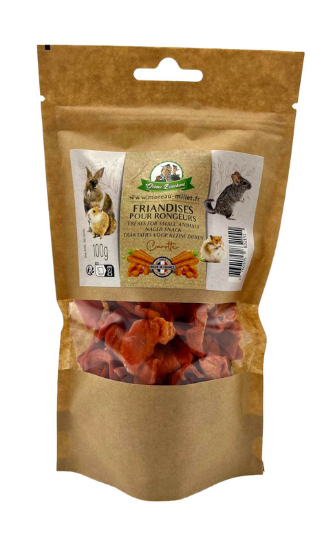 Gasco - Sachet Friandises Carotte pour Rongeur - 100g Image numéro 1 Gasco - Sachet Friandises Carotte pour Rongeur - 100g Image numéro 1