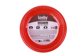 Leeby - Gamelle Plastique Rouge pour Chiens