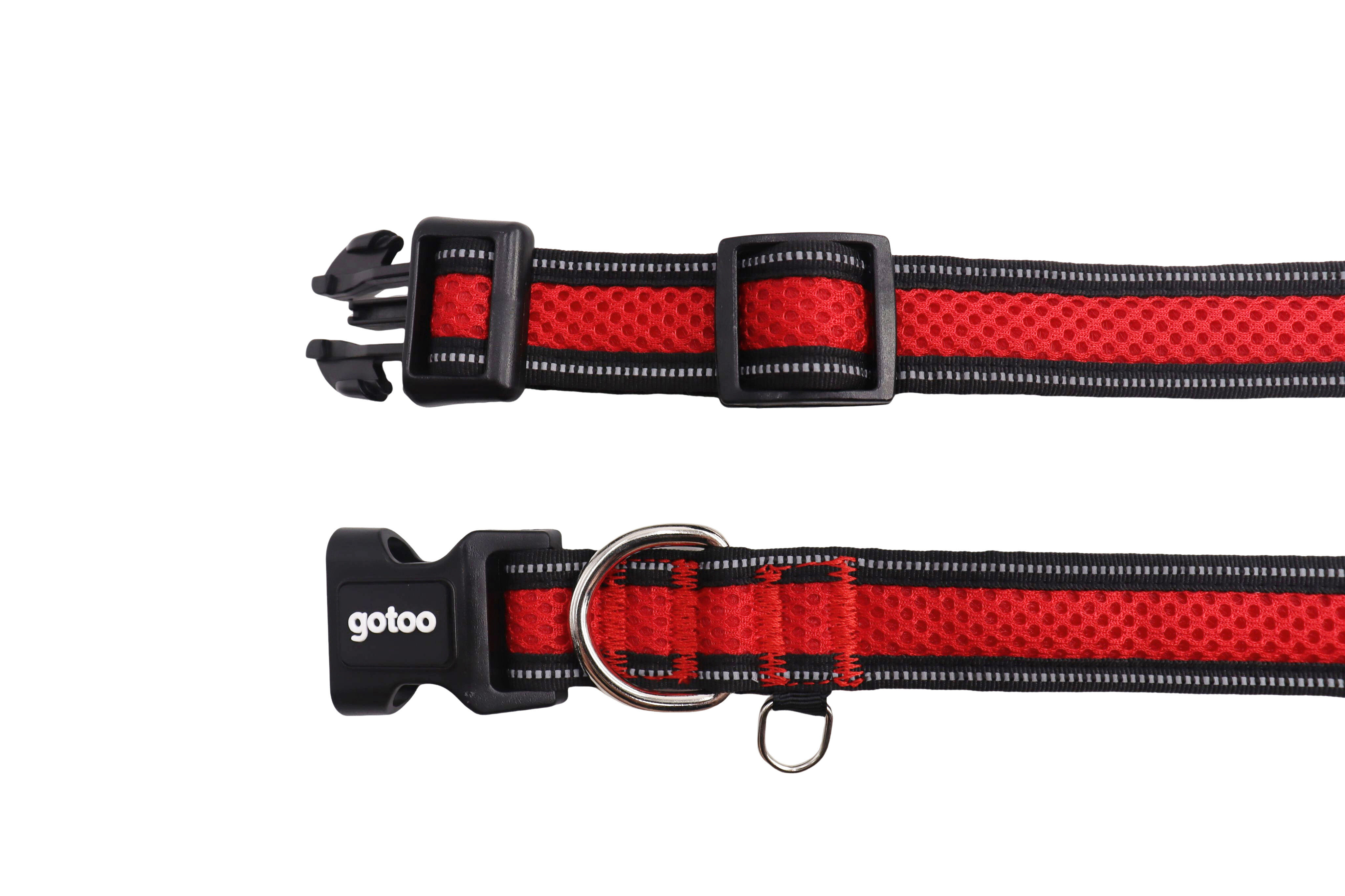 Gotoo - Collier Mesh Rouge pour Chien - S Image num&eacute;ro 2