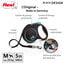 Flexi - Laisse &agrave; Enrouleur Black Design M Sangle - 5m Noir/Bleu Indicateur image num&eacute;ro 10
