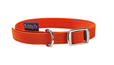 Bobby - Collier Elastique Anti-Etranglement Orange pour Chat - TU