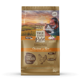 True Origins Pure - Croquettes Poulet et Riz pour Chat Senior - 2kg