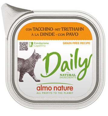 Almo Nature - Pâtée Dailygrain Free Dinde - 100g