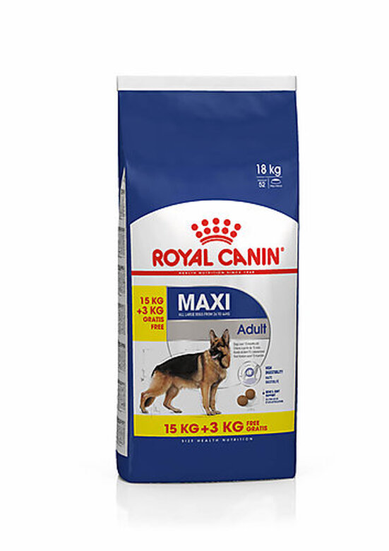 Royal Canin - Croquettes Maxi Adult pour Chien - 15Kg + 3Kg Gratuits image number null