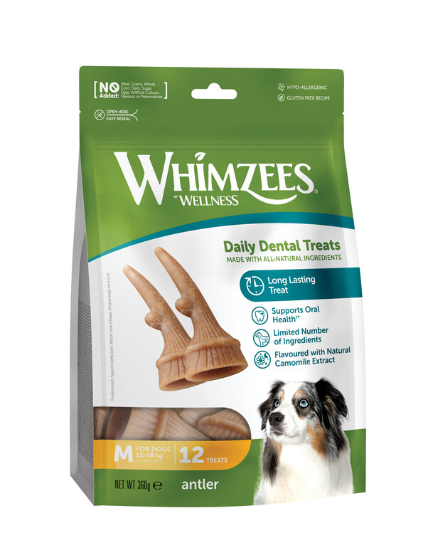 Whimzees - Sachet Antler - M 12 Pcs Image numéro 1 Whimzees - Sachet Antler - M 12 Pcs Image numéro 1