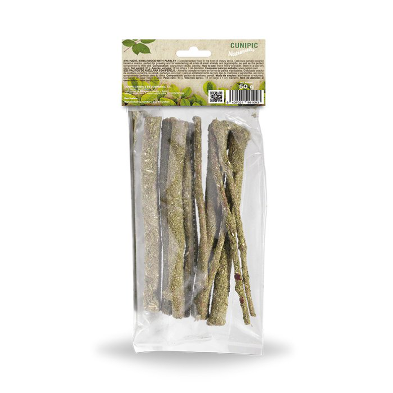 Cunipic - Bois de Noisetier Naturaliss au Persil - 50g Image numéro 2 Cunipic - Bois de Noisetier Naturaliss au Persil - 50g Image numéro 2