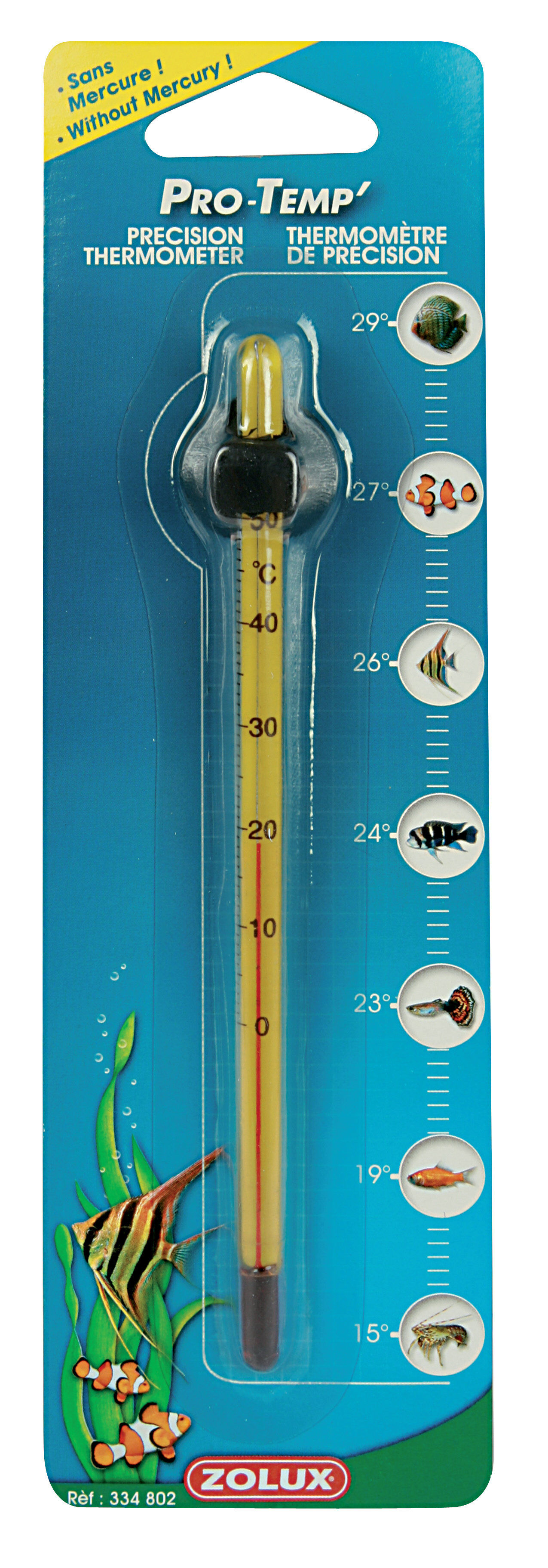 Zolux - Thermom&egrave;tre de Haute Pr&eacute;cision Pro-Temp pour Aquarium Image num&eacute;ro 1