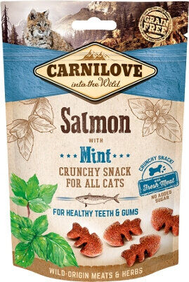 Carnilove - Friandises Crunchy Saumon et Menthe pour Chat - 50g Image num&eacute;ro 1