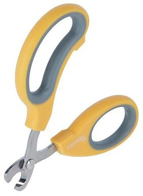 Kerbl - Coupe-griffes pour rongeur inox jaune/gris, 10cm, 3pcs
