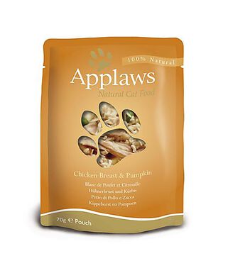 Applaws - Sachet Fraîcheur Poulet et Citrouille pour Chat - 70g