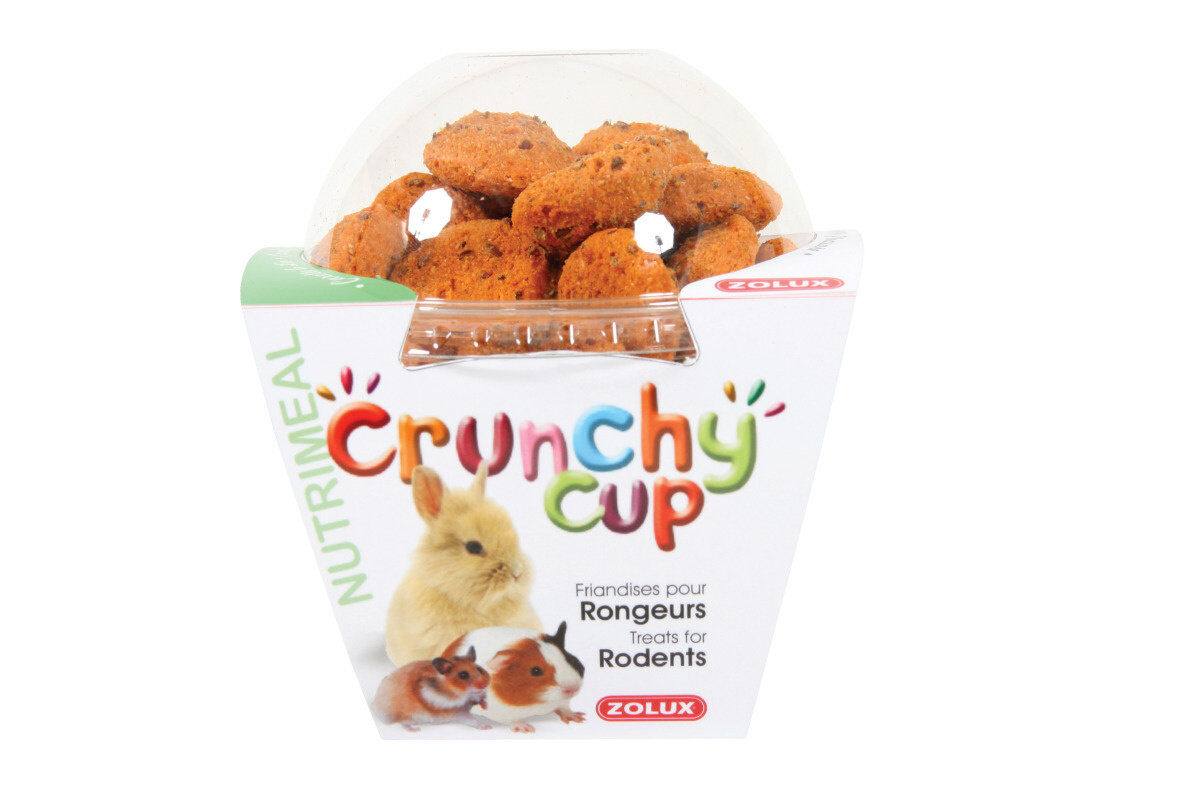 Zolux - Friandises Crunchy Cup Carotte et Lin pour Rongeurs - 200g Image num&eacute;ro 2