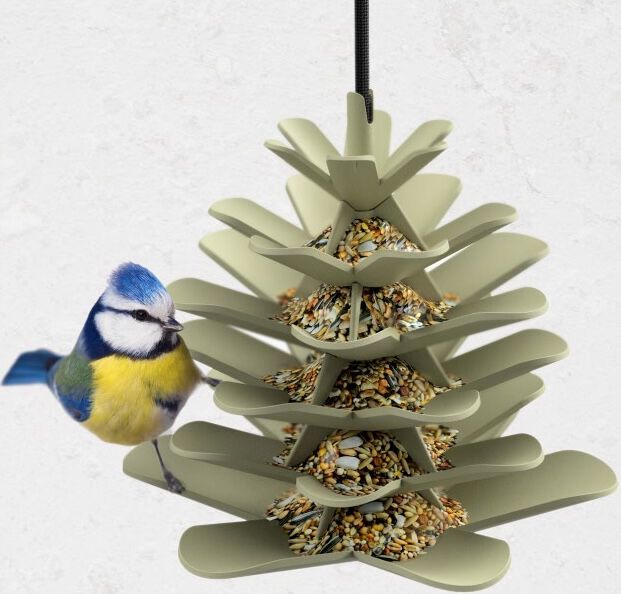 Fauna Birds - Mangeoire Jesse pour Oiseaux de la Nature - Vert Image num&eacute;ro 1