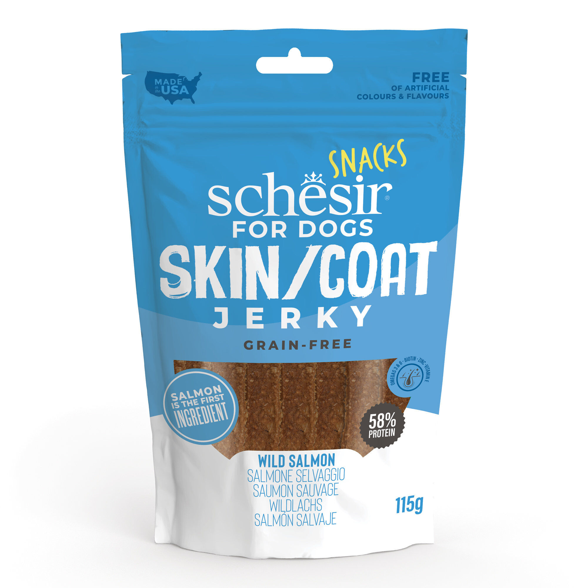 Schesir - Friandisess Jerky Au Saumon Pour Chiens -115g Image num&eacute;ro 1