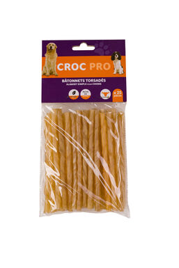 Croc Pro - Bâtonnets Torsadés pour Chiens - x25