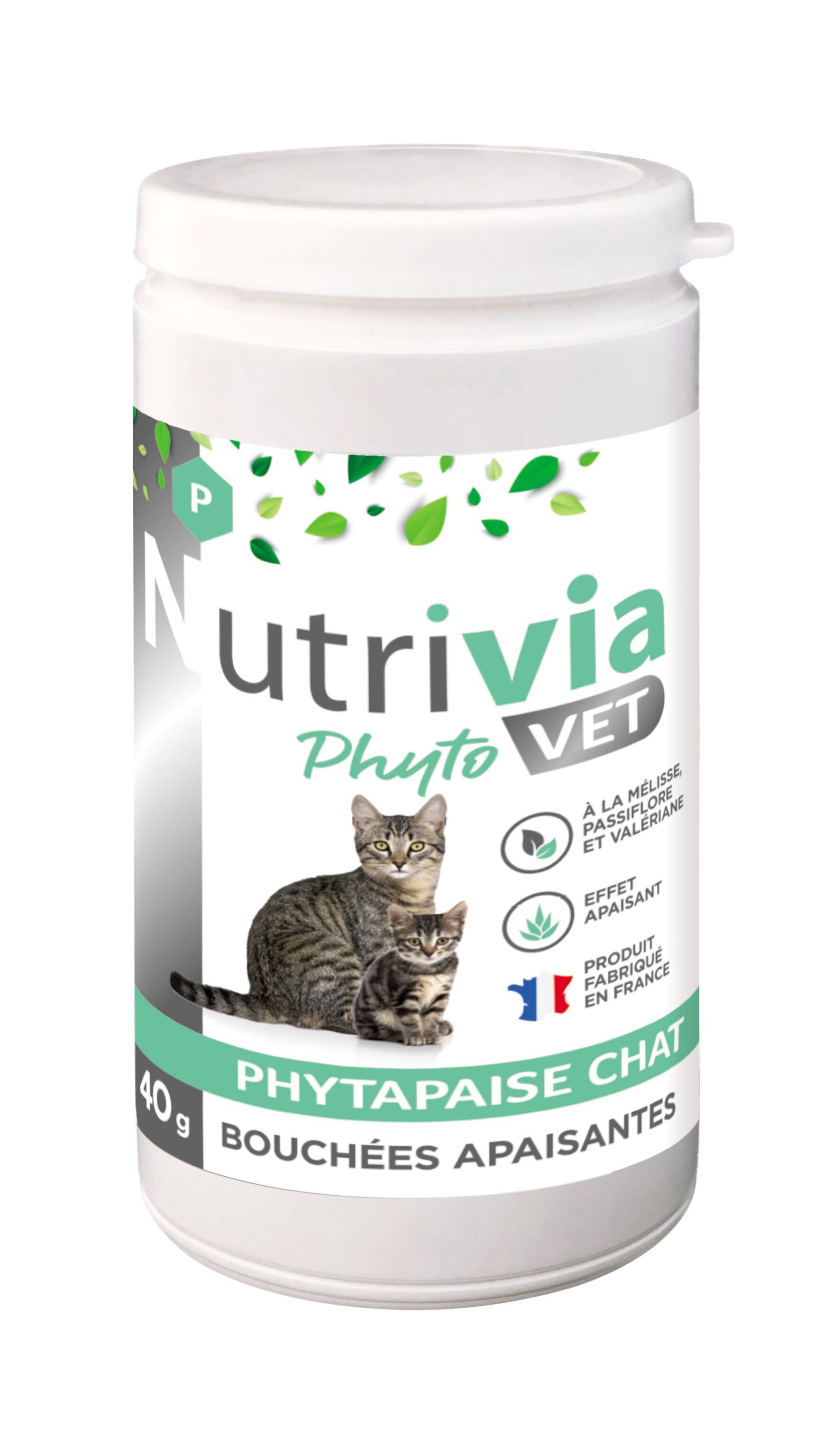 Nutrivia Vet - Bouch&eacute;es Apaisantes Phytapaise pour Chats - 40g Image num&eacute;ro 1