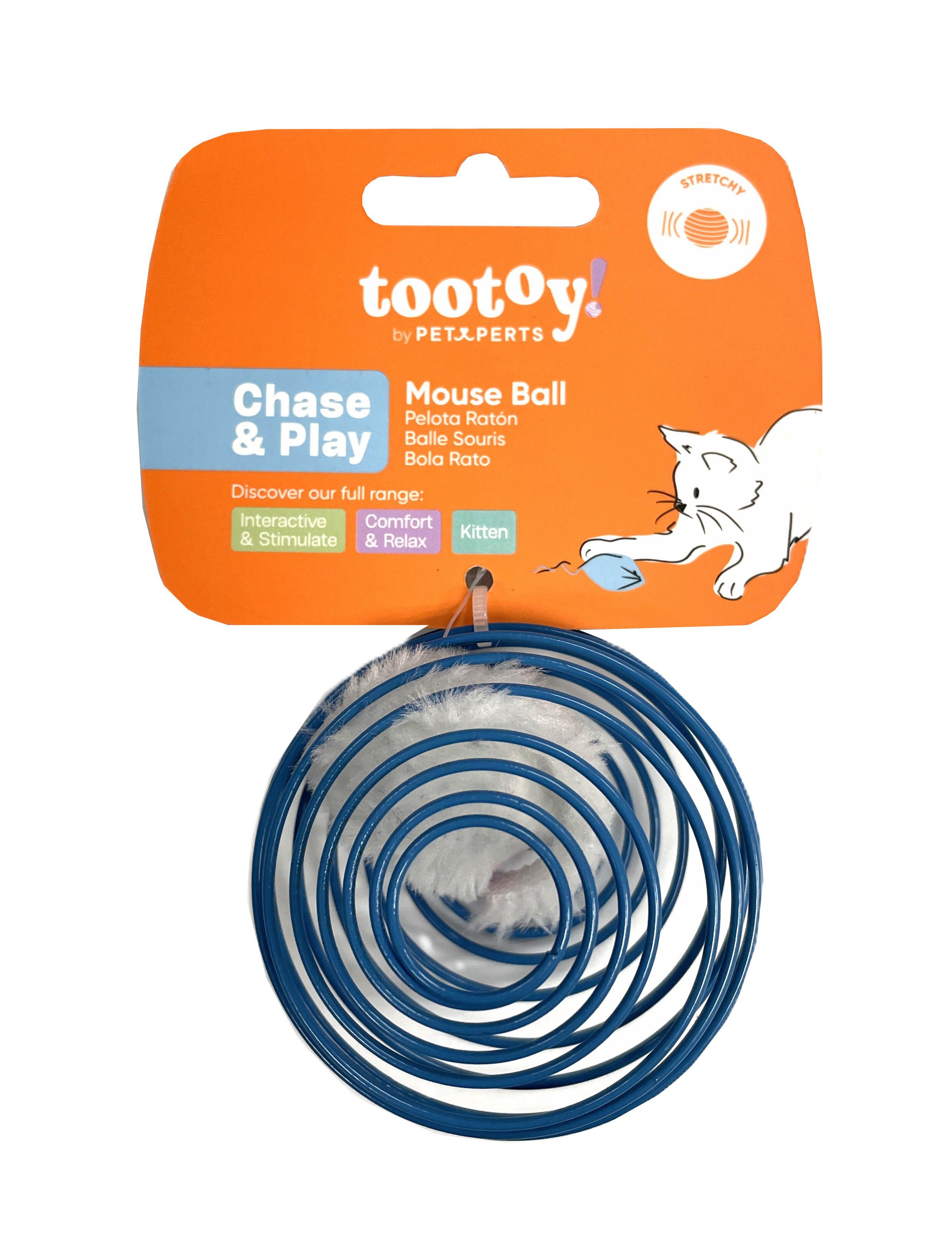 Tootoy! - Jouet Balle Souris pour Chats - Bleu/Vert Image num&eacute;ro 2