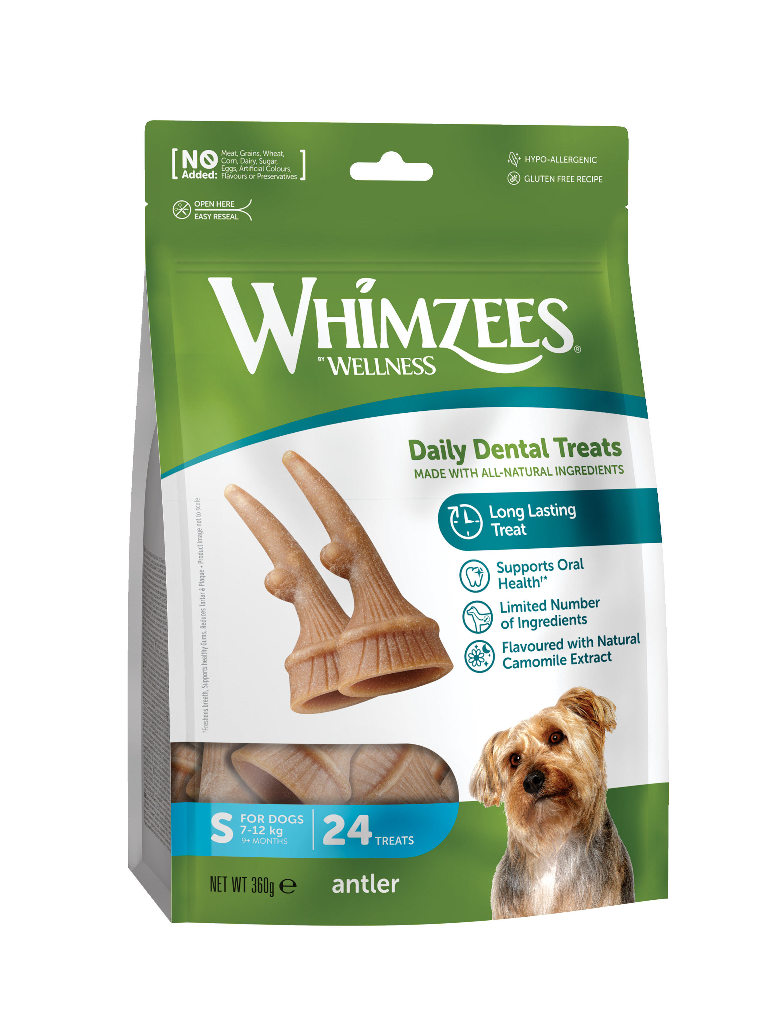 Whimzees - Sachet Antler  - S 24 Pcs Image num&eacute;ro 1