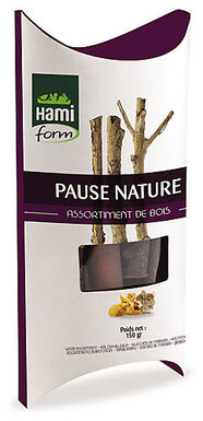 Hamiform - Pause Nature Assortiment de Bois pour Rongeur - 150g