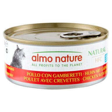 Almo Nature - Pâtée HFC Natural Poulet et Crevettes