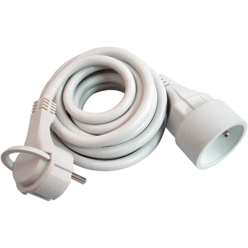 Zenitech - Prolongateur Fiche Extraplate de 3m - Blanc Image num&eacute;ro 1
