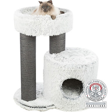 Trixie - Arbre à chat Harvey XXL, 73 cm, blanc-noir
