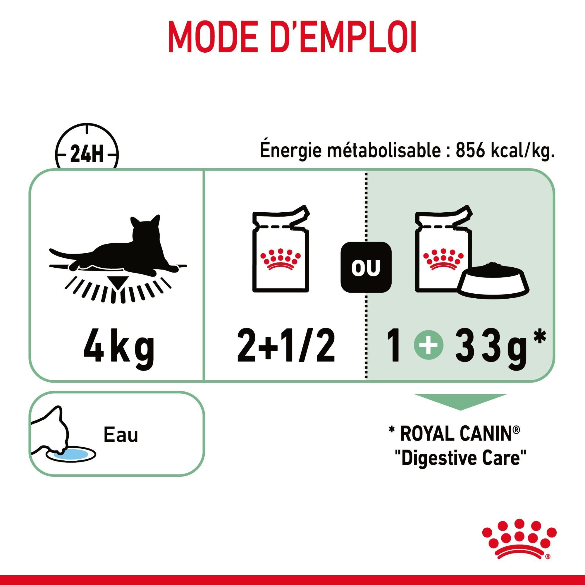 ROYAL CANIN - SACHET FRAICHEUR DIGESTIVE CARE EN MOUSSE CHAT ADULTE - 12x85g Image num&eacute;ro 7