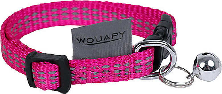 Wouapy - Kit Protect Harnais Laisse et Collier pour Chatons - Fuchsia image number null