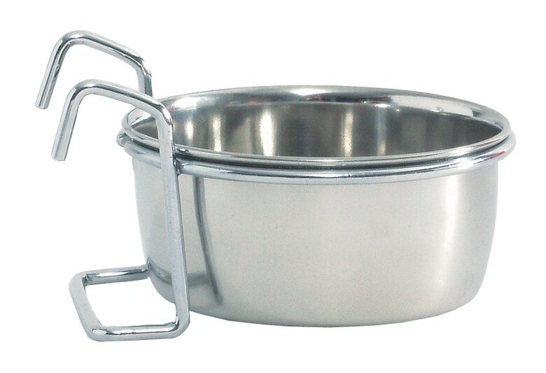 Tyrol - Écuelle en Inox à Suspendre pour Rongeur - 300ml Image numéro 1 Tyrol - Écuelle en Inox à Suspendre pour Rongeur - 300ml Image numéro 1