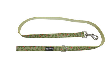 Gotoo - Laisse à motif Botanic Vert pour chien - M