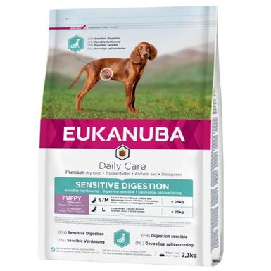Eukanuba -  Croquettes Daily Care Chiot Digestion Sensible Pour Toutes Les Races Poulet 3kg
