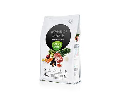 Natura Diet - Croquettes Iberico & Rice Porc pour Chien