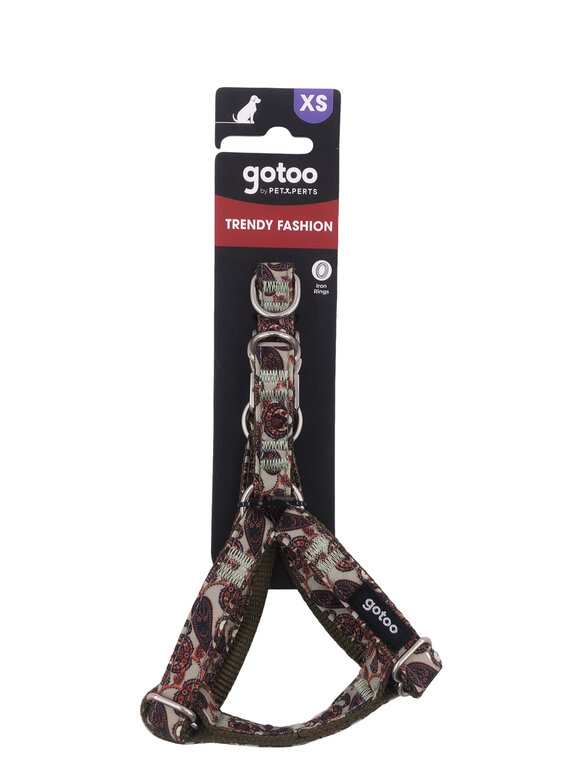 Gotoo - Harnais en Paisley Kahaki pour Chien - XS Image numéro 5 Gotoo - Harnais en Paisley Kahaki pour Chien - XS Image numéro 5