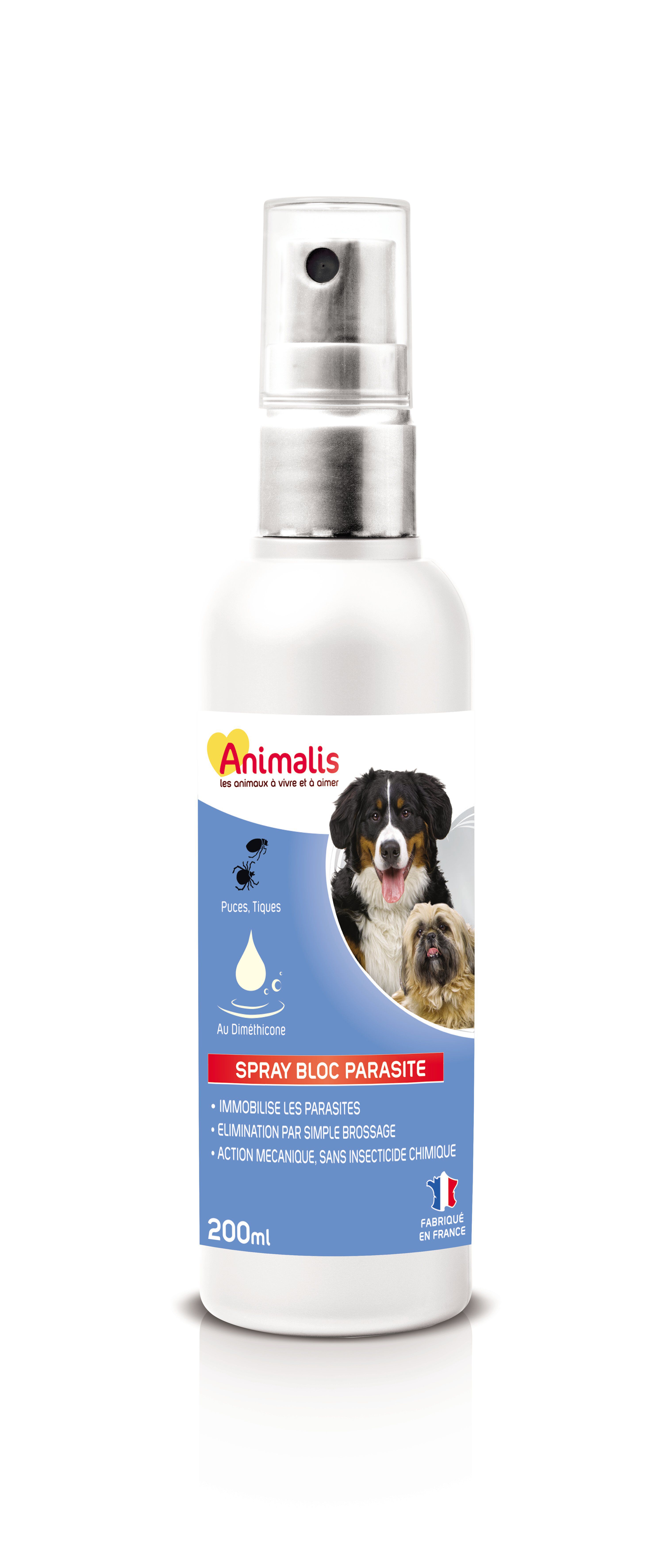 Animalis Nature - Spray Bloc parasites au Dim&eacute;thicone pour Chien - 200ml Image num&eacute;ro 1