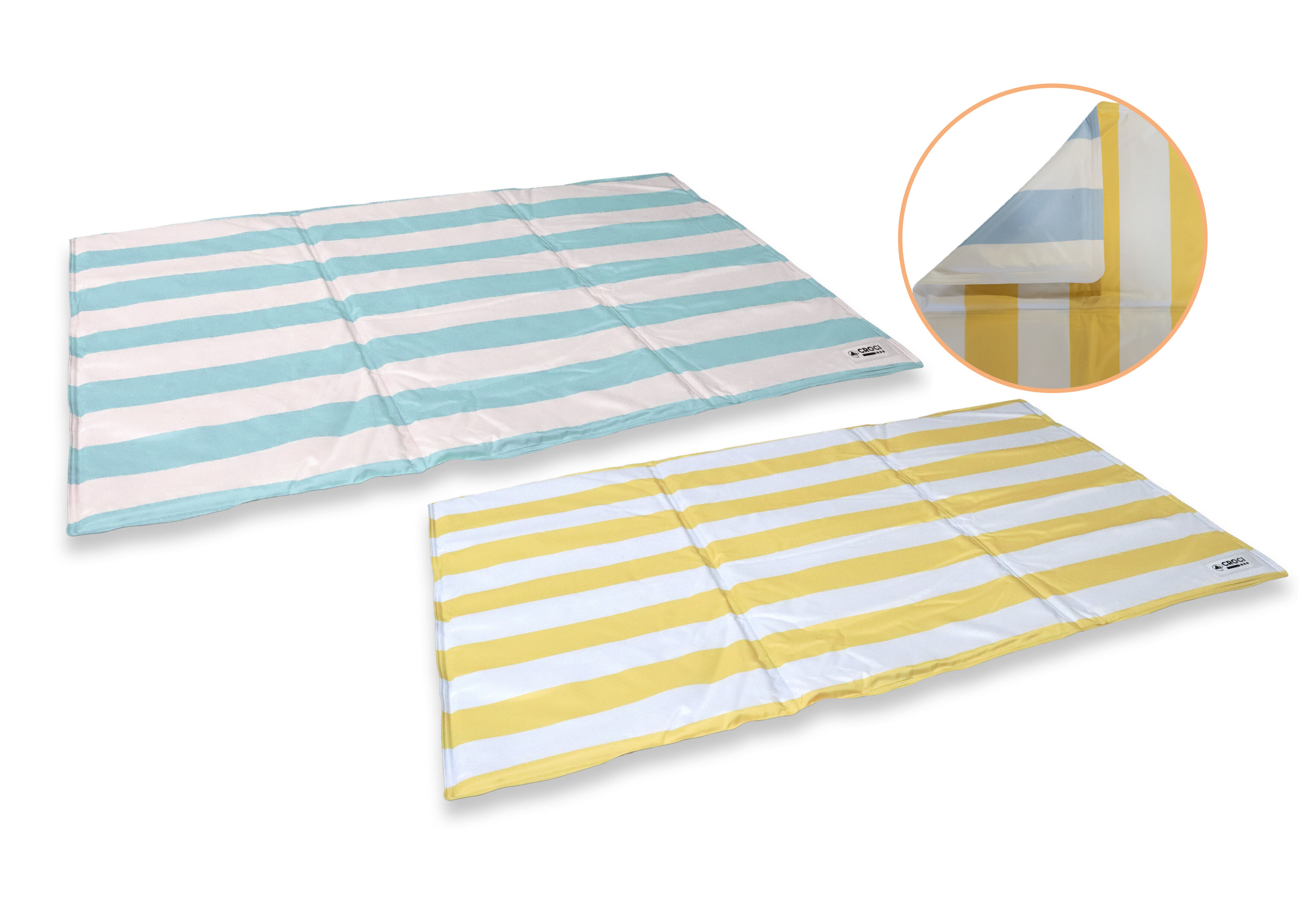 Croci - Tapis Rafraichissant Stripe pour Chiens - 65x50cm Image num&eacute;ro 1