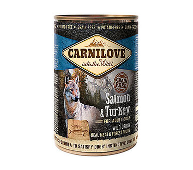 CARNILOVE - CHIEN ADULT SAUMON & DINDE BOÎTE - 400 GR
