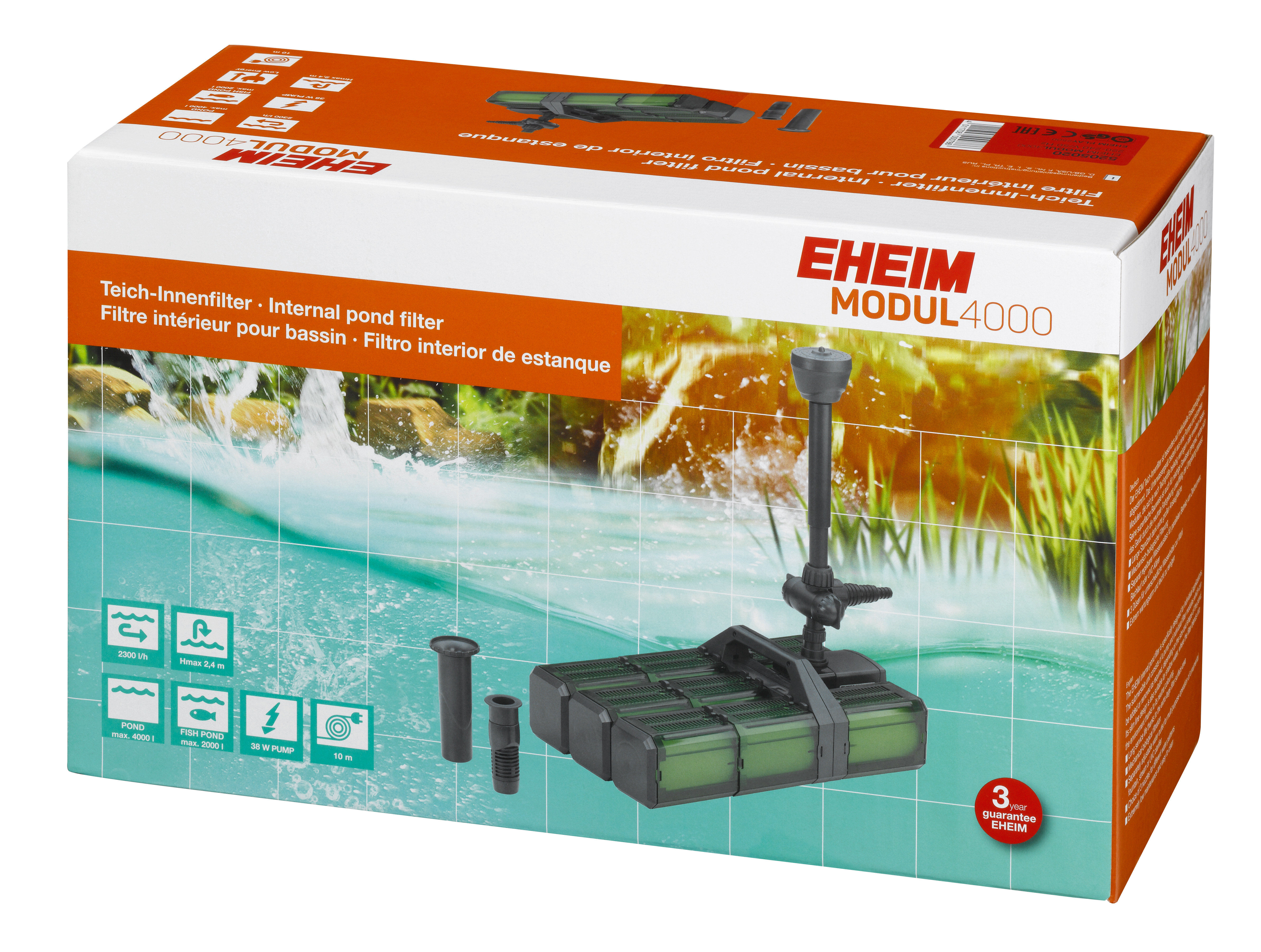 Eheim - Filtre Modul4000 avec Jets Fontaine pour Bassin Image num&eacute;ro 1