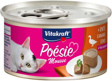 Vitakraft - Pâtée en Mousse Poésie au Canard pour Chats - 85g