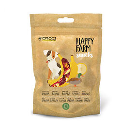 Croci - Friandises Happy Farm Canard et Banane pour Chiens - 80g