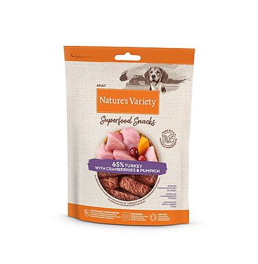 Nature's Variety - Barres à Mâcher Superfood Snacks à la dinde pour Chien - 85g