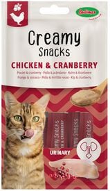 Bubimex - Crème à Lécher x4 Poulet & Cranberry pour Chats - 60g