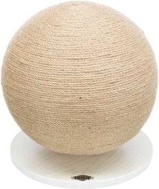 Trixie - Balle griffoir sur plateau en jute/bois - 29 x 31 cm