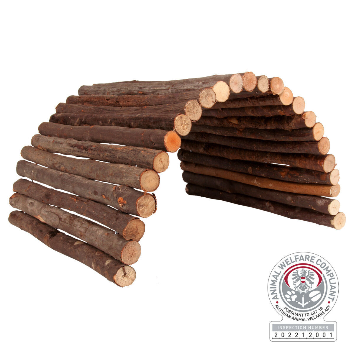 Trixie - Pont flexible lapin en bois d'&eacute;corce - 65x40 cm Image num&eacute;ro 1