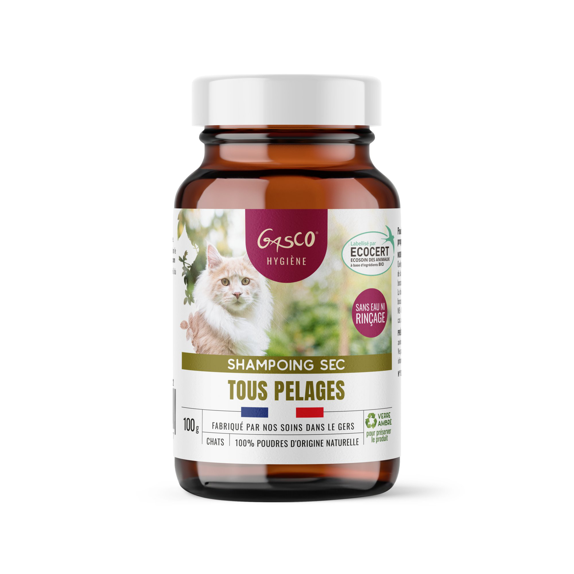 Gasco - Shampoing Sec Tout Pelage Pour Chat - 100g Image num&eacute;ro 1