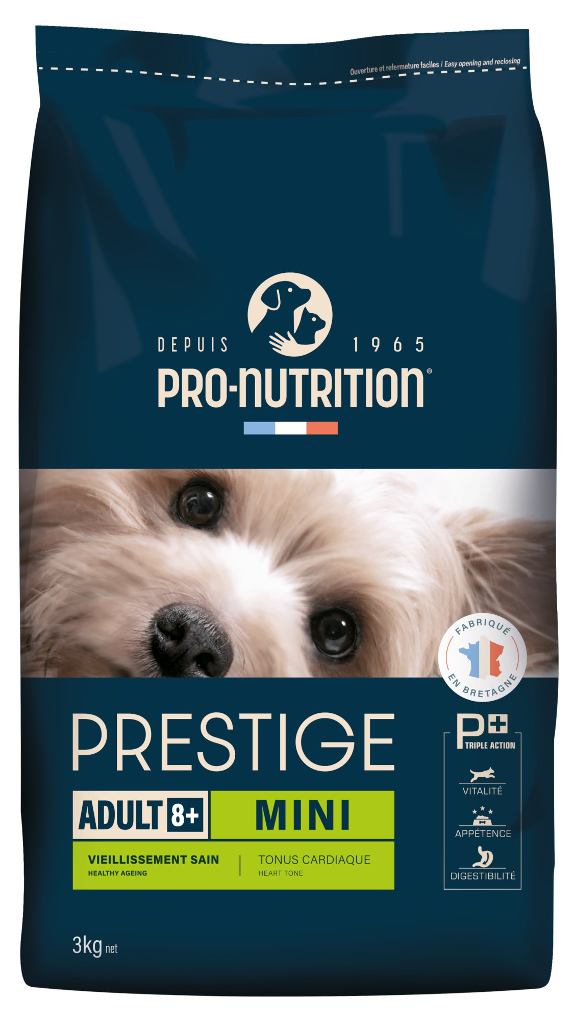 Pro-nutrition - Croquettes Prestige Mini Adult 8+ pour Chiens - 3Kg Image num&eacute;ro 1